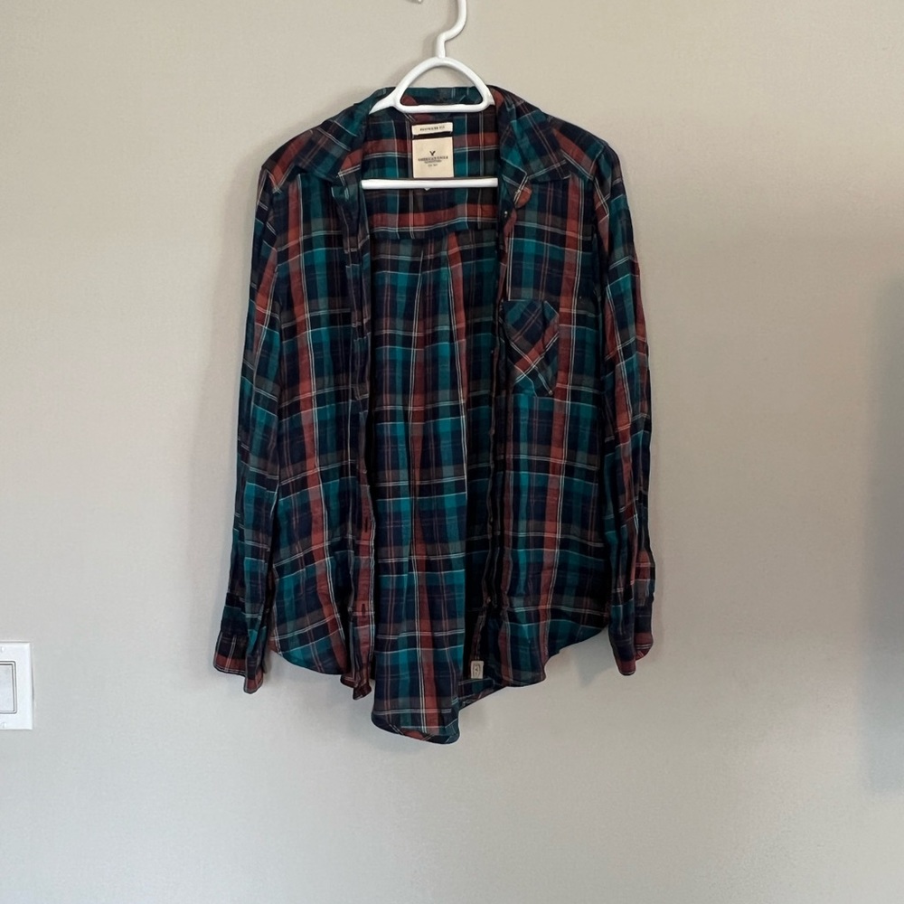American eagle plaid shirt